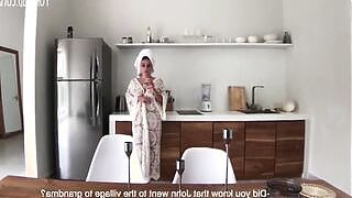 Stepsons Friend saw Stepmom in the Bathroom and Fucked her